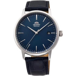 Orient Maestro Men's Automatic Watch Blue Dial Leather Band 40mm