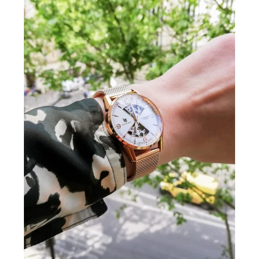 Orient Contemporary Sun And Moon Automatic Watch Black Leather Strap 41mm - ORIENT - Image 2