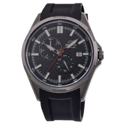 Orient Defender II Mechanical Sports Watch Black Dial Black Silicon Strap 42.4mm