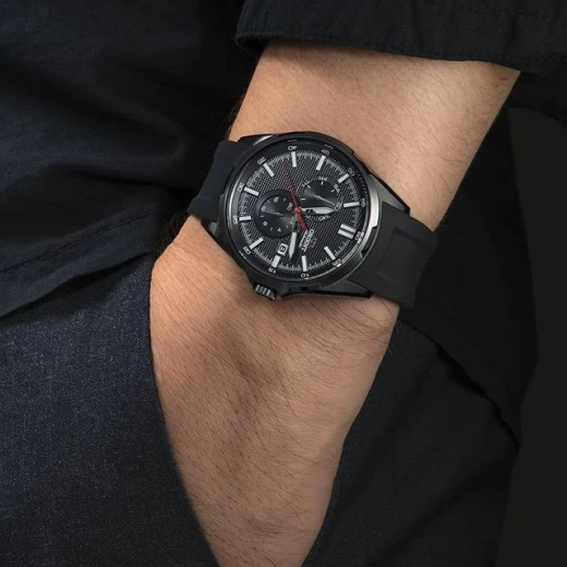 Orient Defender II Mechanical Sports Watch Black Dial Black Silicon Strap 42.4mm - ORIENT - Image 6