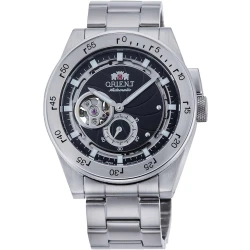 Orient Retro Future Camera Open Heart Automatic Steel Watch RA-AR0201B Silver-Tone Band