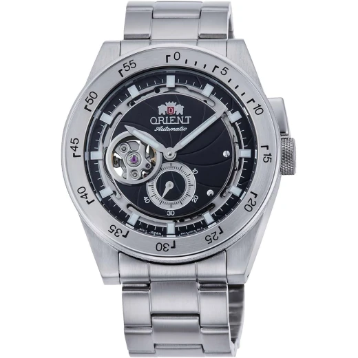 Orient Retro Future Camera Open Heart Automatic Steel Watch RA-AR0201B Silver-Tone Band Orient Retro Future Camera Open Heart Automatic Steel Watch RA-AR0201B Silver-Tone Band