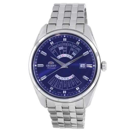 Orient Multi Year Calendar RA-BA0003L Men's Automatic Watch Blue Dial Steel Bracelet