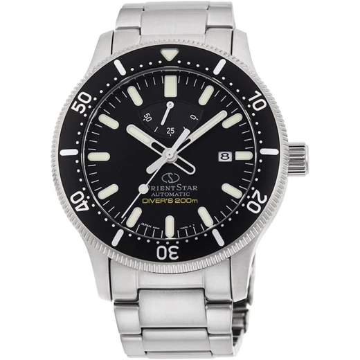 Orient Star Sports Diver's 200m Black Dial Sapphire Crystal Stainless Steel Watch Orient Star Sports Diver's 200m Black Dial Sapphire Crystal Stainless Steel Watch