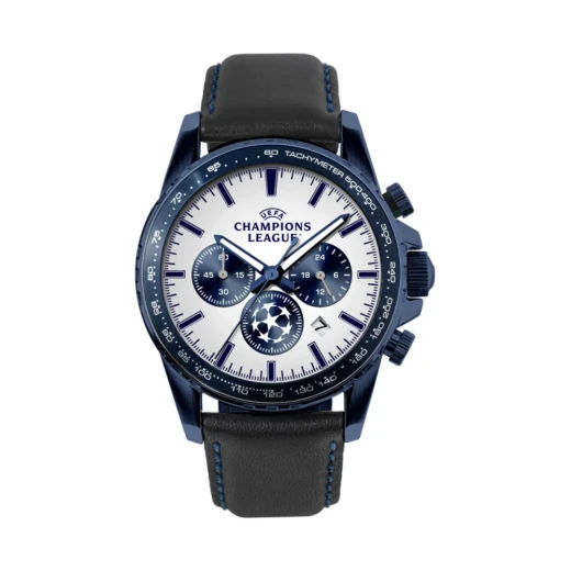Jacques Lemans UEFA Champions League CL 105B Watch Stainless Steel 42mm Leather Strap Jacques Lemans UEFA Champions League CL 105B Watch Stainless Steel 42mm Leather Strap