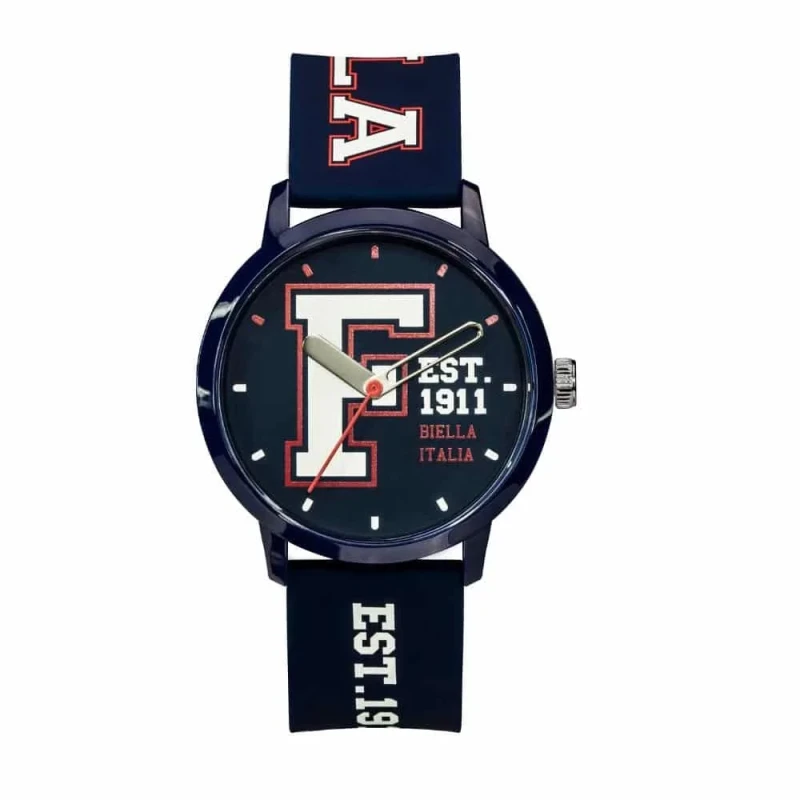 Fila 38-326-202 Blue Dial Blue Silicone Strap Japanese Quartz 42mm Men's Watch - Fila