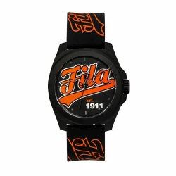 Fila Reinterpret 70's Watch Black Silicone Strap 42.5mm 38-330-001