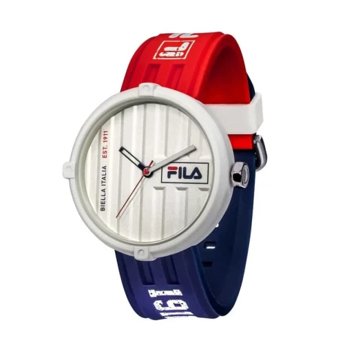 Fila Container 38 338 103 Watch White Dial Red and Blue Silicone Strap 40mm - Fila - Image 2