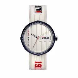 Fila Container Watch 38-338-104 Black White Silicone Strap 40mm