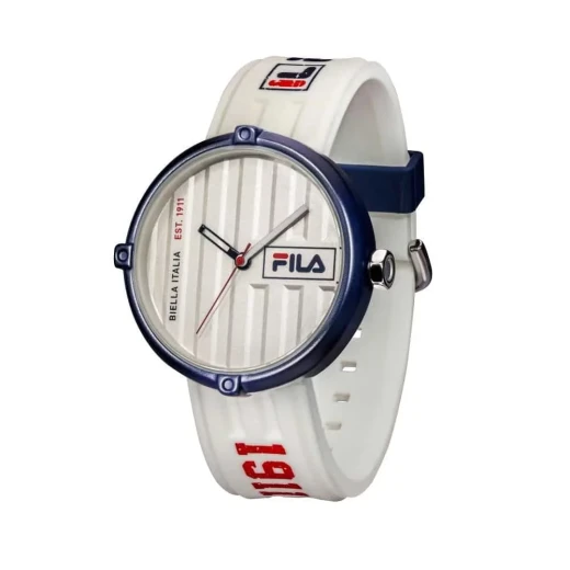 Fila Container Watch 38-338-104 Black White Silicone Strap 40mm - Fila - Image 2