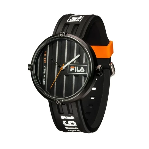 Fila Container Watch 38-338-105 Black Dial 40mm Men's Timepiece with Black Silicone Strap, Miyota 2035 Quartz Movement, 3 ATM Water Resistance and 1 Year Warranty - Fila - Image 2