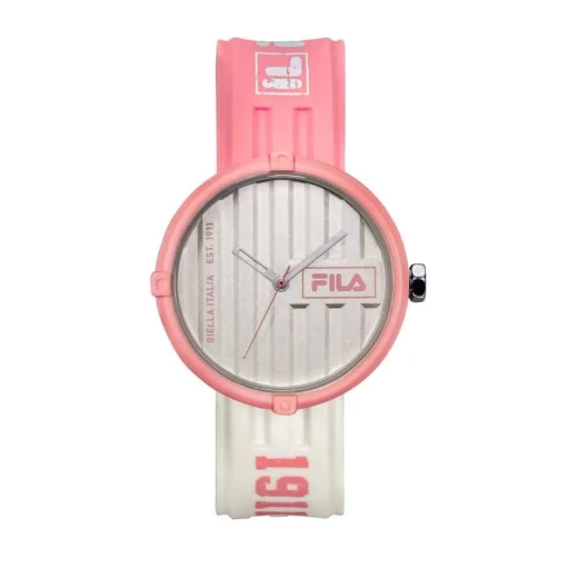Fila Container Watch 38 338 106 Pink Alloy Case 40mm White Dial Silicone Strap Japanese Quartz Movement 3 ATM Water Resistance 1 Year Warranty Ladies Fashion Wristwatch Fila Container Watch 38 338 106 Pink Alloy Case 40mm White Dial Silicone Strap Japanese Quartz Movement 3 ATM Water Resistance 1 Year Warranty Ladies Fashion Wristwatch
