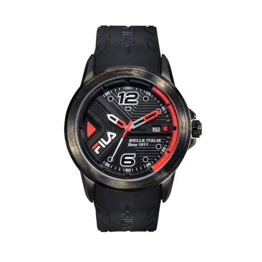 Fila My Drive 38 170 201 Men's Watch Black Silicone Strap 43mm Fila My Drive 38 170 201 Men's Watch Black Silicone Strap 43mm