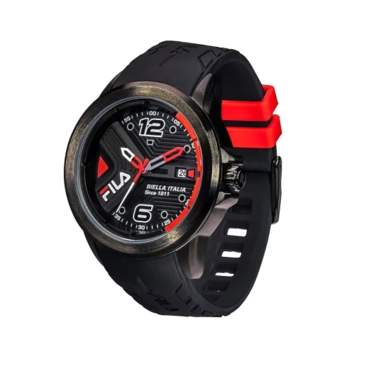 Fila My Drive 38 170 201 Men's Watch Black Silicone Strap 43mm - Fila - Image 2
