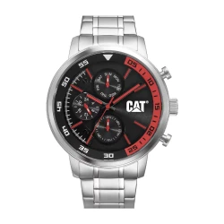 CAT Sail 1.2 Men's Watch Stainless Steel Black Orange Dial 46mm