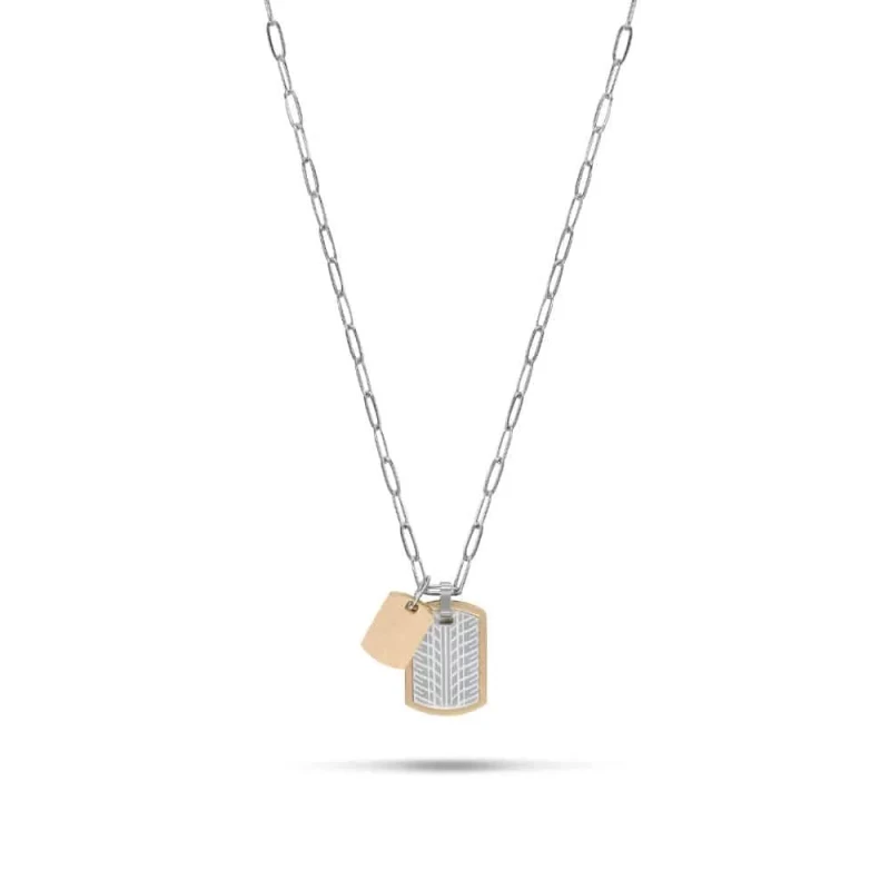 Cat J003N00128 Necklace Stainless Steel Chain Pendant Jewelry - CAT