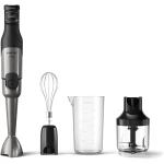 Philips 5000 Series Hand Blender 1200W Black with Beaker, Whisk, Chopper - Philips