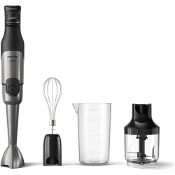 Philips 5000 Series Hand Blender 1200W Black with Beaker, Whisk, Chopper