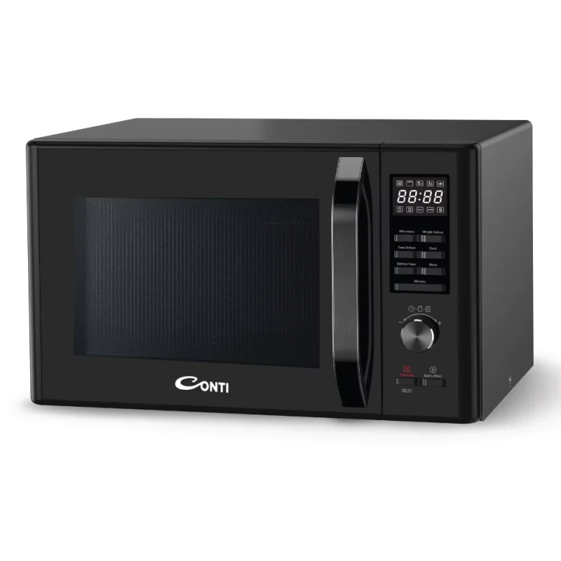 CONTI 32L Microwave Oven Stainless Steel Digital Control with Multiple Cooking Programs and Defrost Function for Kitchen Use 1200W Power - Conti