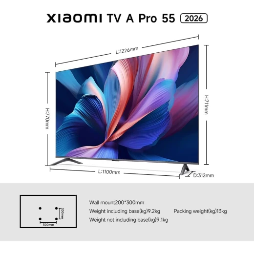 Xiaomi TV A Pro 55-Inch 4K QLED Google TV with Dolby Audio & Bluetooth Remote - Xiaomi - Image 2