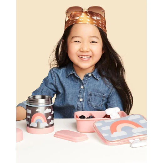 Skip Hop Spark Style Rainbow Snack Kit, Leak-Proof 24 oz Container for Kids - Image 3