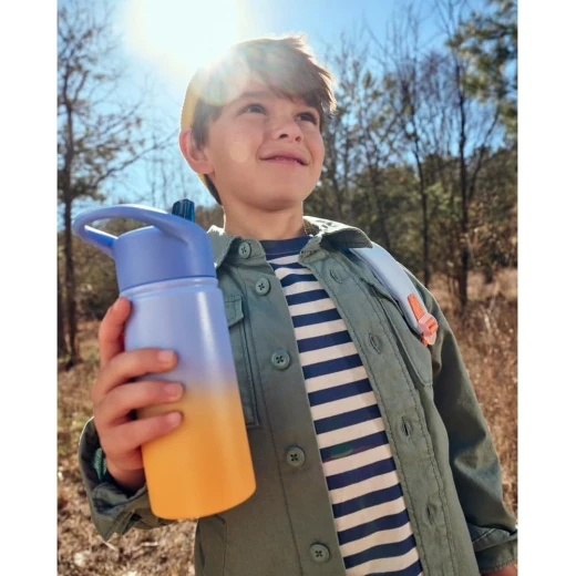 Skip Hop Wander Stainless Steel Kids Water Bottle Outer Space 450ml - Image 2