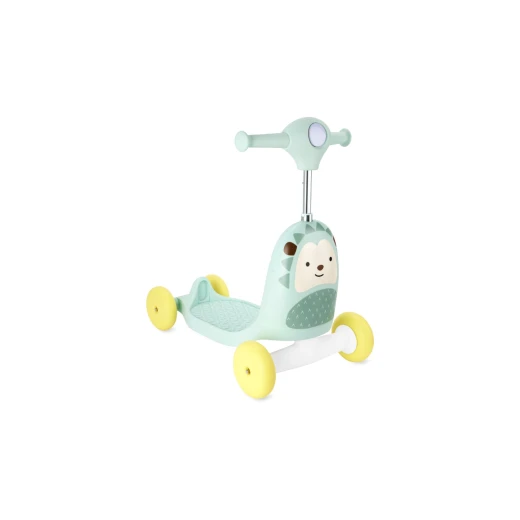 سكوتر Skip Hop 3 في 1 على شكل قنفذ حديقة الحيوان، متعدد الألوان، لعبة للأطفال الصغار - Image 2