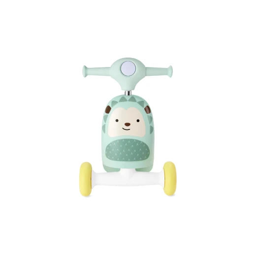 سكوتر Skip Hop 3 في 1 على شكل قنفذ حديقة الحيوان، متعدد الألوان، لعبة للأطفال الصغار - Image 4