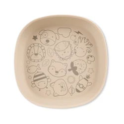 Skip Hop Squad Oat Silicone Baby Plate, Non-Slip, Easy Clean, 18cm