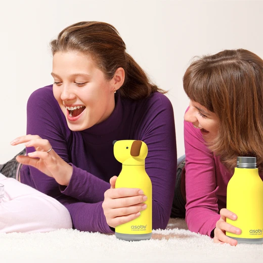 Asobu Bestie Insulated Bottle Yellow 460ml Stainless Steel Leakproof with Straw - Asobu - Image 6
