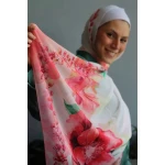 Jolly Stylish Georgette Chiffon Hijab Scarf for Women with Elegant Prints, Lightweight & Soft Design, Extra Long 300 x 70 cm, Perfect for Everyday Wear and Special Occasions - Jolly