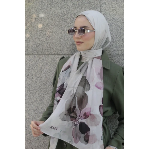 شال حجاب كاين من الشيفون الجورجيت بنفسجي 300x70 سم للنساء أنيق شال حجاب كاين من الشيفون الجورجيت بنفسجي 300x70 سم للنساء أنيق