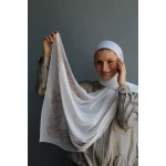 Dantella Georgette Chiffon Hijab Scarf Beige 300cm x 70cm Elegant Lightweight - Dantella