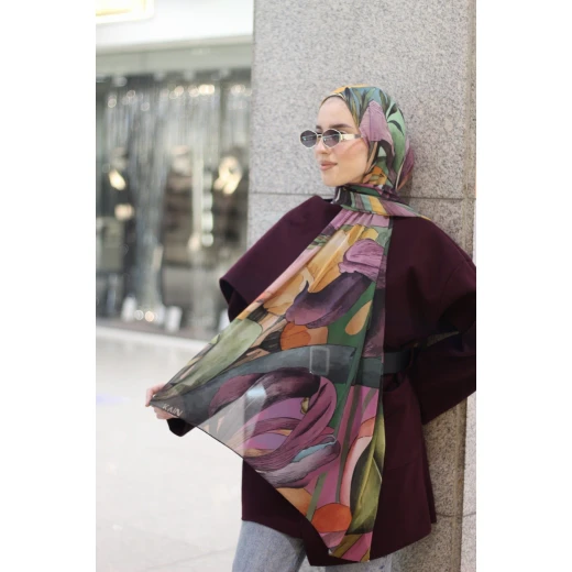 Stella Georgette Chiffon Hijab Scarf for Women, Soft Lightweight, 300 x 70 cm - Stella - Image 2