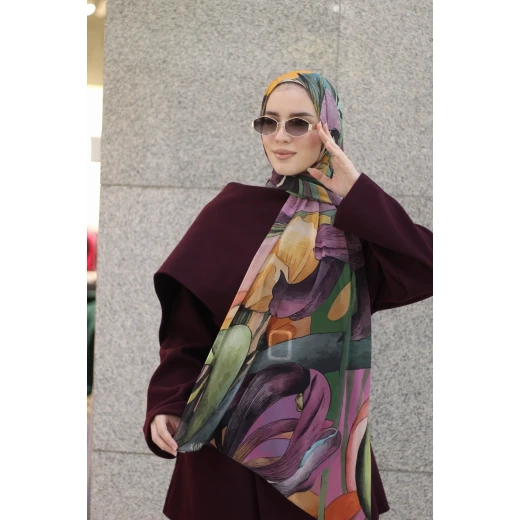 Stella Georgette Chiffon Hijab Scarf for Women, Soft Lightweight, 300 x 70 cm - Stella - Image 3
