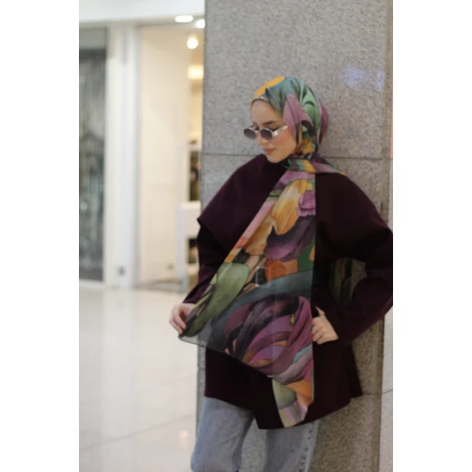 Stella Georgette Chiffon Hijab Scarf for Women, Soft Lightweight, 300 x 70 cm - Stella - Image 4