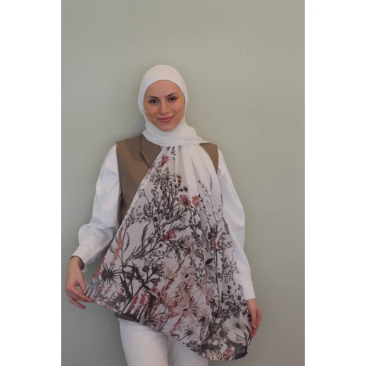 حجاب أزاليا شيفون جورجيت: أنيق وناعم ومريح للاستخدام اليومي للسيدات. يتميز بتصاميم حصرية وجودة فاخرة، مقاس 300x70 سم لتصفيفات متعددة الاستخدامات. مثالي للارتداء اليومي. - أزاليا - Image 2