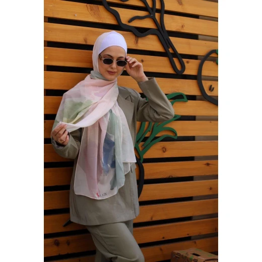 Silk Poem Kain Georgette Chiffon Hijab Scarf  Luxurious, Flowing, and Elegant for Everyday Wear. Extra Long 300x70cm Size.