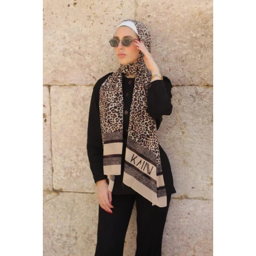 حجاب ليوبارد كيه شيفون جورجيت مريح وخفيف الوزن 300x70 سم حجاب ليوبارد كيه شيفون جورجيت مريح وخفيف الوزن 300x70 سم