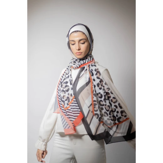 زارا حجاب شيفون جورجيت كاين طويل جدًا 300x70 سم للنساء - زارا - Image 2
