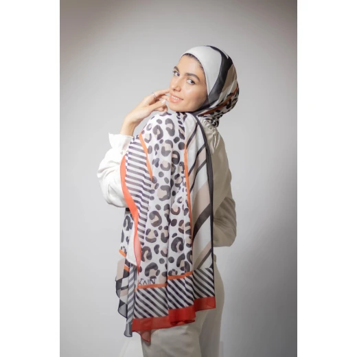 زارا حجاب شيفون جورجيت كاين طويل جدًا 300x70 سم للنساء - زارا - Image 5