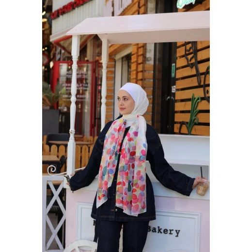 اي كاندي حجاب شيفون جورجيت أحمر 300 سم × 70 سم أناقة اي كاندي حجاب شيفون جورجيت أحمر 300 سم × 70 سم أناقة
