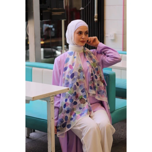 Eye Candy Georgette Chiffon Hijab Scarf Purple: 300cm x 70cm, Elegant & Stylish for Everyday Wear, Premium Quality, Made in Egypt Eye Candy Georgette Chiffon Hijab Scarf Purple: 300cm x 70cm, Elegant & Stylish for Everyday Wear, Premium Quality, Made in Egypt