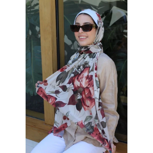 Cherry On Top Georgette Chiffon Hijab Scarf, Soft Lightweight, 300 x 70 cm Cherry On Top Georgette Chiffon Hijab Scarf, Soft Lightweight, 300 x 70 cm