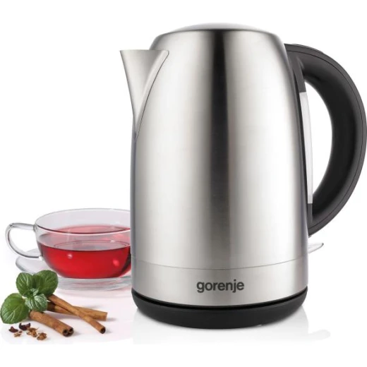 غلاية ماء كهربائية جورينيه Gorenje K17FEII بسعة 1.7 لتر – غليان سريع بتصميم يجمع بين البلاستيك والمعدن لمتانة وأناقة – مثالية لتحضير الشاي والقهوة بسهولة للاستخدام اليومي في المطبخ - جورينيه - Image 3