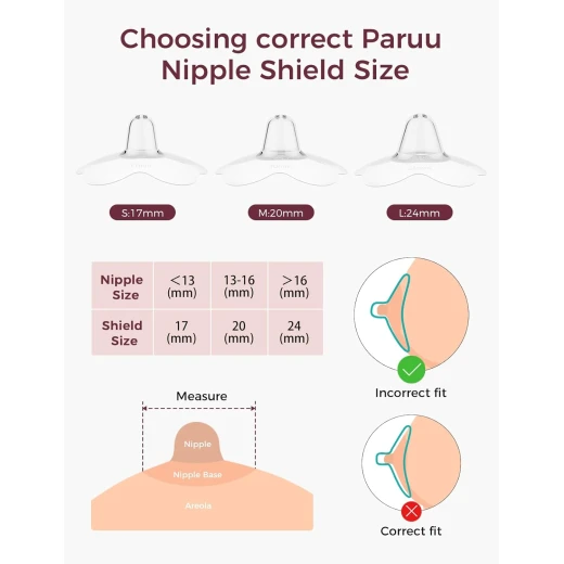 Momcozy Silicone Nipple Shields for Breastfeeding 17mm Ultra-Thin & Soft for Flat/Inverted Nipples - Momcozy - Image 5