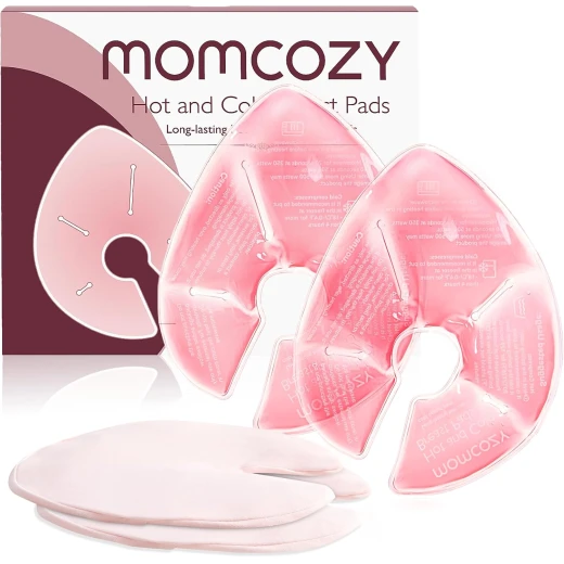 Momcozy Breast Therapy Packs for Breastfeeding Mothers - Hot & Cold Relief, Pink Momcozy Breast Therapy Packs for Breastfeeding Mothers - Hot & Cold Relief, Pink