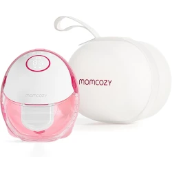 Momcozy M6 Hands-Free Wearable Breast Pump - Cozy Red, 24mm Flange, Comfortable & Discreet