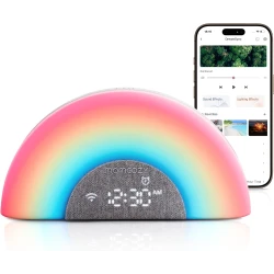 Momcozy Baby Sound Machine & Night Light with App Control, 34 Soothing Sounds
