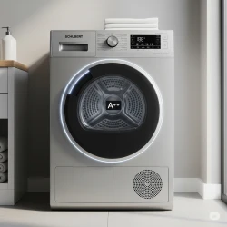 Schubert DHP10S Heat Pump Dryer 10kg A++ Silver - Efficient Laundry